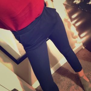 Navy High Waisted Dress Pants